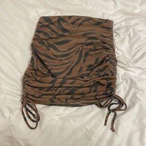 Tiger print skirt